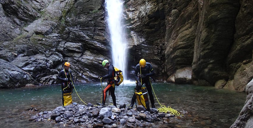 Fotografie k filmu Canyoning ticino 2025